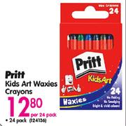 Pritt Kids Art Waxies Crayons-Per 24 Pack