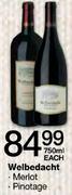 Welbedacht Merlot/Pinotage - 750ml Each