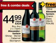 Alexander Fontein Shiraz/Merlot/Cabernet Sauvignon - 750ml Each