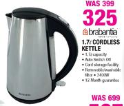 Brabantia 1.7Ltr Cordless Kettle