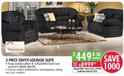 3 Piece Onyx Lounge Suite