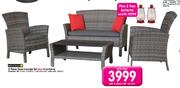 Terrace Leisure 6 Piece Oasis Lounge Set Plus 2 Lanterns