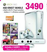 XBOX 360 4GB Kinect Bundle