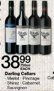 Darling Cellars Merlot/Pinotage/Shiraz/Cabernet/Sauvignon-750ml Each