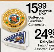 Buttercup Blue/Brie/Camembert-100gm/115gm Each