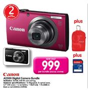 Canon A2300 Digital Camera Bundle-Per Bundle