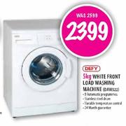 Defy White Front Load Washing Machine(DAW322)-5Kg