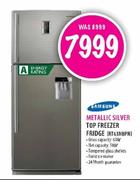 Samsung Metallic Silver Top Freezer Fridge(RT63NBPN)