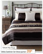 Taffeta Comforter Set (Three Quarter)