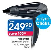 Babyliss 2100 Watt Expert Ionic Hair Dryer(D241E)-Each