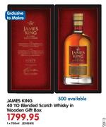 James King 40 Yo Blended Scotch Whisky in Wooden Gift Box-750ml