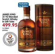 James King 21 Yo Blended Scotch Whisky in Gift Tube-750ml Each