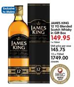 James King 12 Yo Blended Scotch Whisky in Gift Box-750ml Each