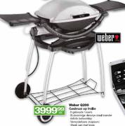 Weber Q200 Gas Braai Op Trollie