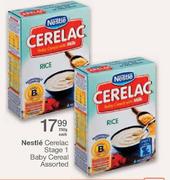 Nestle Cerelac Stage 1 Baby Cereal Assorted-250g Each
