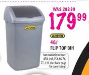 Addis Flip Top Bin-46l
