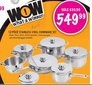 Stainless Steel Cookware Set-12 Piece