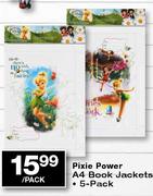 Pixie Power A4 Book Jackets-5-pack per pack