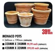 Monaco Pots-320x240mm Each