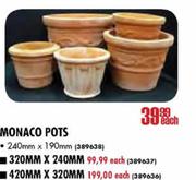 Monaco Pots-240x240mm Each