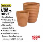 Addis 2 Piece Acapulco Pot Set