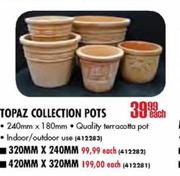 Topaz Collection Pots-240x180mm each