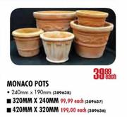 Monaco Pots-240mm x 190mm Each