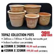 Topaz Collection Pots-240mm x 180mm Each