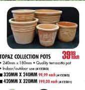 Topaz Collection Pots-320mm x 240mm Each