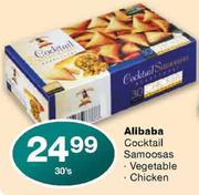 Alibaba Cocktail Samoosas Vegetable/Chicken-30's