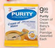 Purity Cream Of Maize Baby's Soft Porridge Assorted-400g