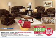 Gommagomma 4 Piece Status Lounge Suite With Free Natura Rug 