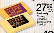 Sariously Strong Chedder/Extra Strong Cheddar-250gm