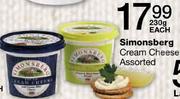  Simonsberg Cream Cheese Assorted-230gm