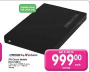 Verbatim 1TB Classic Mobile Drive USB 3-2.5"