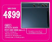 Defy Metallic Silver Petit Chef Oven