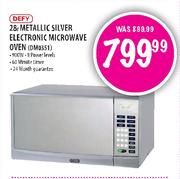 Defy Metallic Silver Electronic Microwave Oven-28Ltr