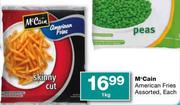 McCain American Fries Assorted-1kg Each