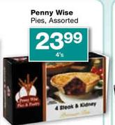 Penny Wise Pies Assorted-4's