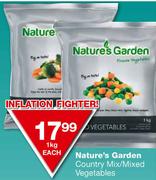 Nature's Garden Country Mix/Mixed Vegetables-1kg Each