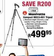 Manfrotto Compact MKC3-H01 Tripod