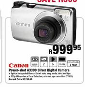Canon Power-Shot A3300 Silver Digital Camera
