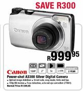 Canon Power-Shot A3300 Silver Digital Camera 16MP
