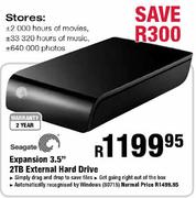 Seagate Expansion 3.5" 2TB External Hard Drive