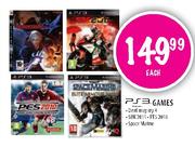 PS3 Games (Devil May Cry 4, SBK 2011, PES 2010, Space Marine)-each