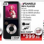 Sansui MP4 Player-4GB (MP204)