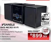Sansui DVD Micro Hi-Fi (MDVX1000)