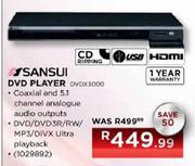 Sansui DVD Player (DVDX3000)