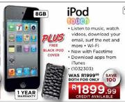 iPod Touch-8GB + Free Black iPod Cover