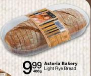 Astoria Bakery Light Rye Bread-400g